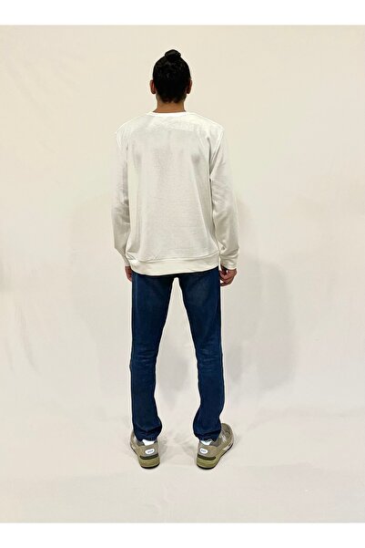 Superlife Men's Crew Neck Comfortable Fit 3 Thread Thick Medium Brooklyn Embroidered Sweatshirt Spr24Sw34