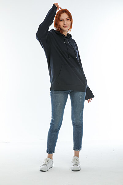 Superlife Суперлайф Жіночий худі з капюшоном Oversize Brooklyn з принтом SPR22SWK161