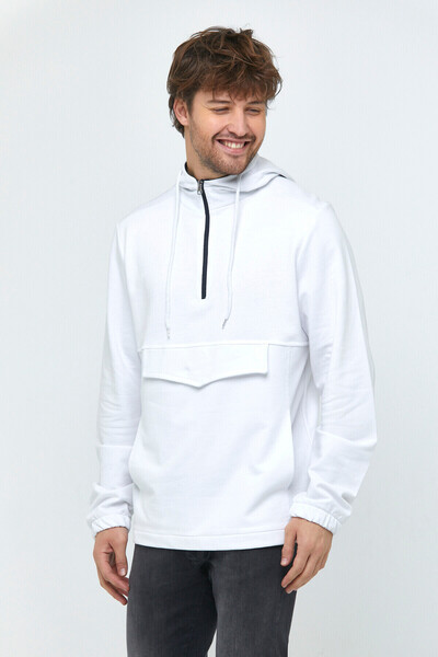 Superlife Superlife Half Zipper Cargo Sweat Spr22sw171