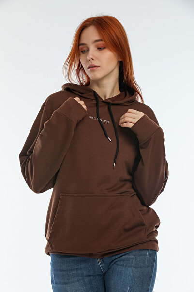 Superlife Дамски суичър с качулка и щампа Brooklyn - Spr22Swk161