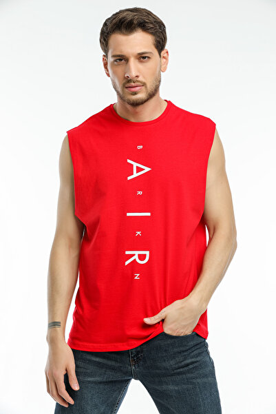 Superlife Süperlife Men's Crew Neck Oversize Fit Air Printed T-Shirt Spr21Y05