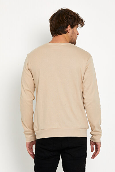 Superlife Superlife Crew λαιμόκοψη μακρυμάνικο στενό καλούπι λεπτό ανδρικό φούτερ Spr2019k18