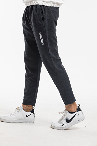 Superlife Ανδρικό παντελόνι με κανονική εφαρμογή Broklyn Printed Thin Sweat Spr 203