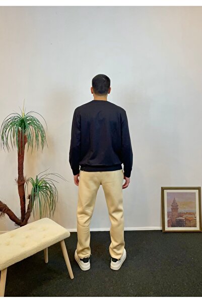 Superlife Ανδρικό παντελόνι φλις εσωτερικά με 3 κλωστές SPR24EA95