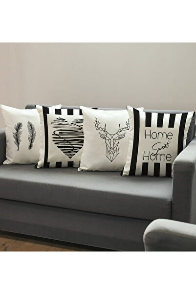 ALAMODECOR Σετ με με τύπωμα ψηφιακές θήκες για μαξιλάρια διπλής όψης με έθνικ σχέδια, σχεδιασμένες από την Home Sweet Home