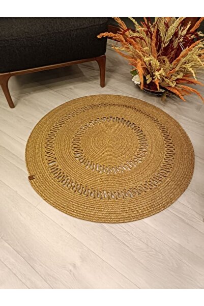 ADES HOME DESİGN Jüt,Yuvarlak Halı, Salon, Mutfak, Yatak Odası Halısı, Kilim,...