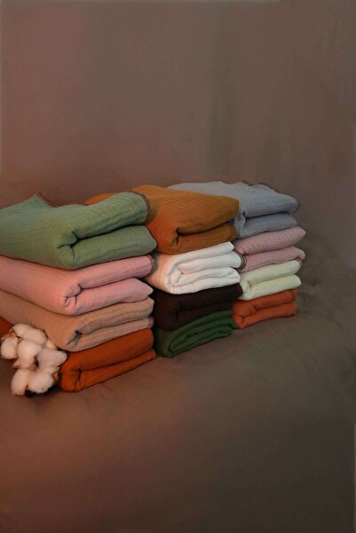 mordesign 4 Layer 100% Cotton Muslin Baby Blanket - 100X120 cm Muslin Blanket, Newborn Swaddle, Soft Series