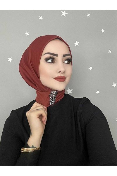 OykumBone Tile Stone Snap Fastener Back Tie Hijab Bonnet