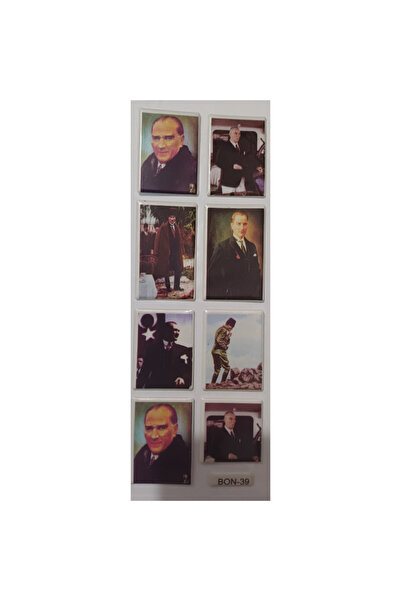 Srctech Atatürk Sticker - Yapıştırma - 8 Adet Atatürk Damla Etiket
