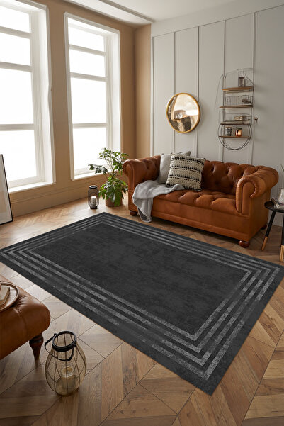 Viyana Home Dijital Kaymaz Taban Yıkanabilir Kesik Çizgi Desenli Yolluk Mutfa...