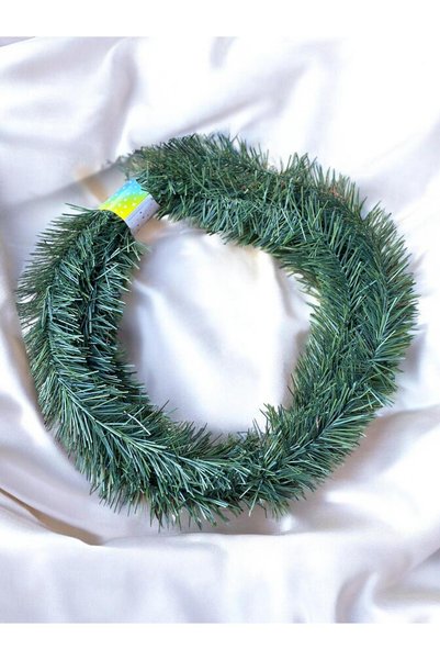 Lapidaria Green Pine Decorative Garland - 5 Meter Coiled Wire, Pine Tree Branch