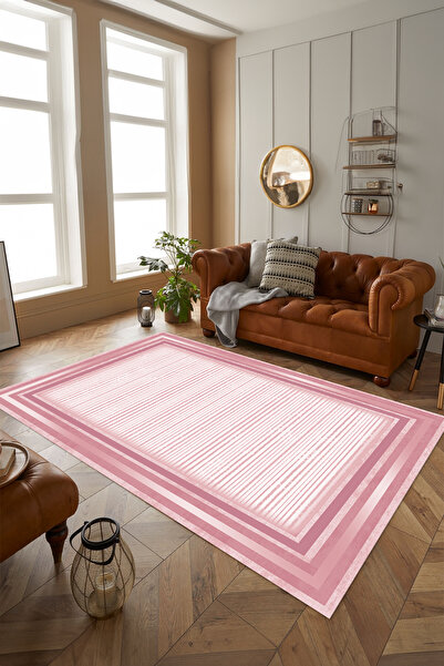 Viyana Home Dijital Kaymaz Taban Yıkanabilir Çerçeveli Jüt Desen Yolluk Mutfa...