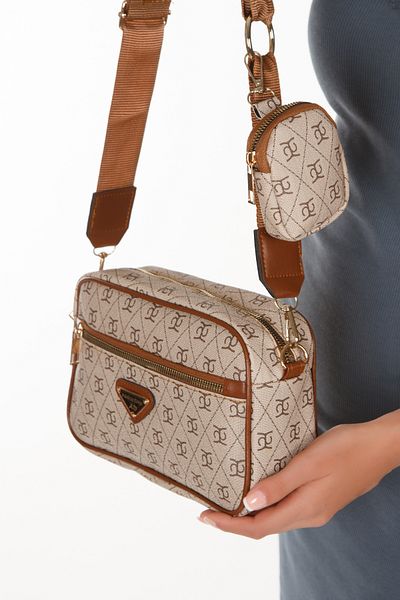 Adelina Bags Γυναικεία τσάντα ώμου Cross Strap - Σχέδιο με Πορτοφόλι