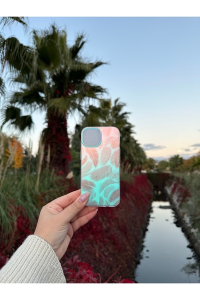 IPHONE 13 TÜY DESENLİ HOLOGRAM KILIF