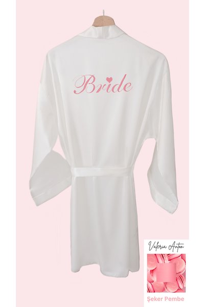 Valeria Anton Bride Dressing Gown Heart Embroidered Bridal Dressing Gown
