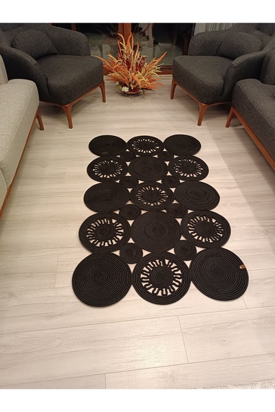 ADES HOME DESİGN Jüt,Halı, Salon, Mutfak, Yatak Odası, Oturma Odası Halısı, K...
