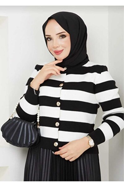 MODA VEDAT FEMEIE DETALIE BUTON FUSTA TOP CARDIGAN CU DUNA