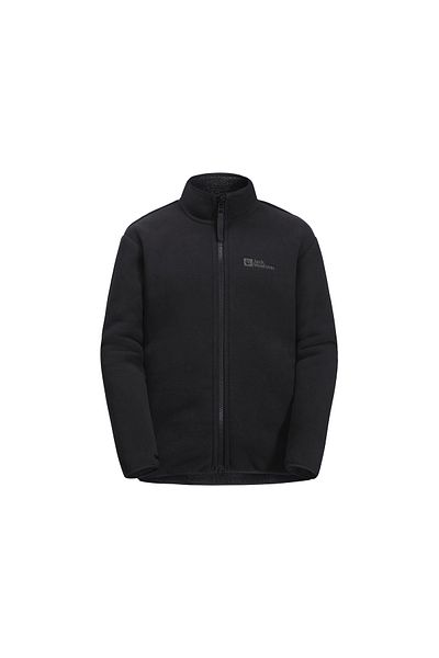 Jack Wolfskin سترة Snowcurl 3in1 K للأولاد باللون الأسود للأماكن الخارجية للأولاد في الهواء الطلق
