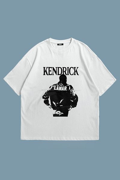Grove Fashion Tricou oversize unisex cu imprimeu Kendrick Lamar
