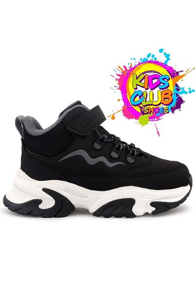 Kids Club Shoes Unisex Παιδικές Μπότες - Cool Evil Orthopedic, Αντιολισθητική σόλα, ΜΑΥΡΟ
