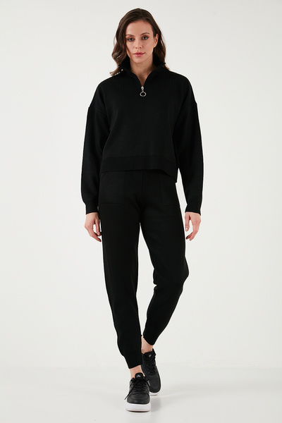 Fashion Friends Regular Fit Zip-Up Collar Bottom-Top Suit 24K0501K1