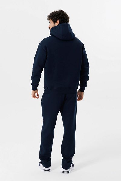 Escetic Navy Blue Fleece Comfortable Fit Thick Winter Men's Tracksuit Set A3138