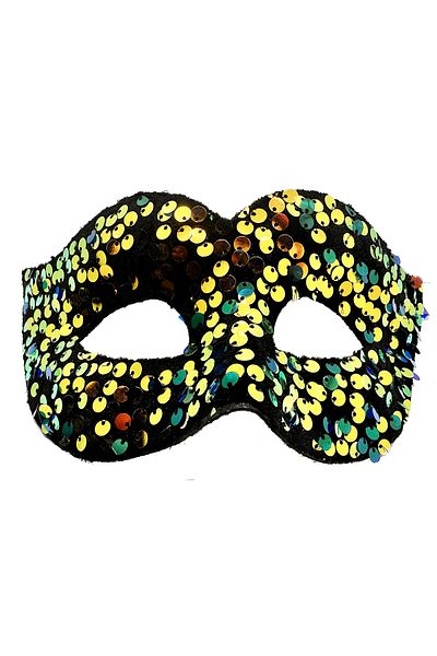nuit dose Gold Color Back Elastic Sequin Sequin Embroidered B after Party Mask