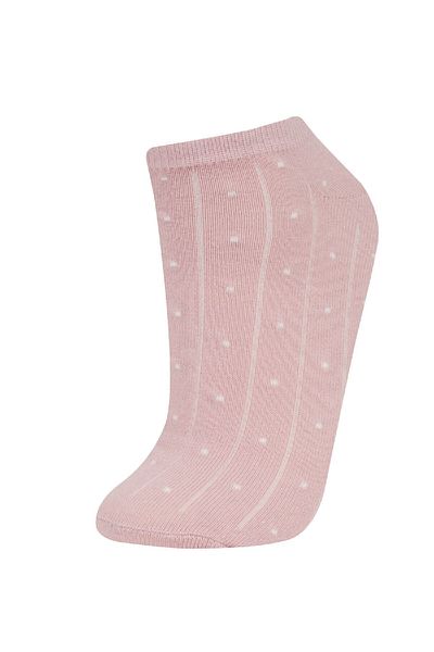 DeFacto Women's 5-Piece Cotton Booties Socks C6396Axns