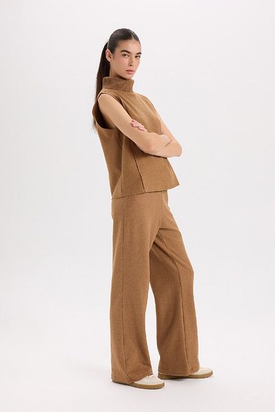 DeFacto Wide Leg and Lace Elastic Waist Pants - D9815Ax24Wn