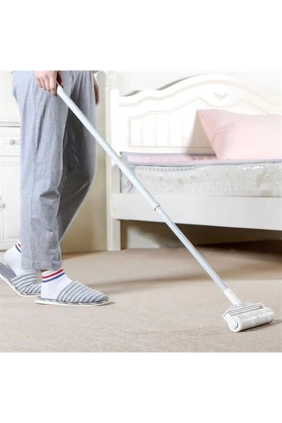 Epilons Telescopic Handle 24 Cm Adhesive Fluff Roller Extendable Fluff Feathe...