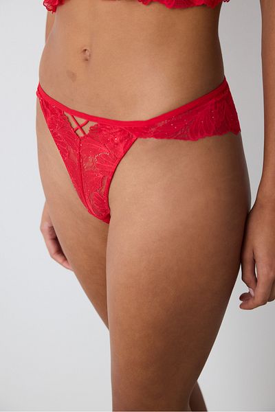 Penti Freya V Back Red Brazilian Panties