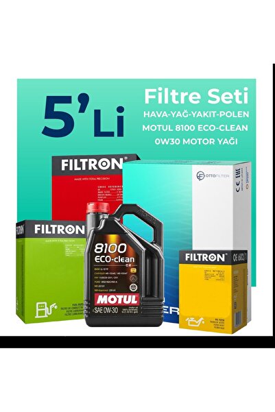 Filtron Fiat Fiorino 1.3 Dizel Filtre Bakım Seti Motul Motor Yağlı EURO 6 (2015-2024) 5 Li