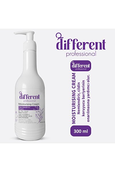 DIFFERENT Sivilce,leke,akne,yara Izi,niacinamide C Vitamin Nemlendirici El Yüz Vücut Yoğun Bakım Kremi 300ml