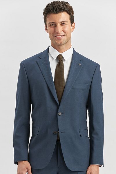 İmza Navy Blue Mono Collar 2 Button Comfort Fit Classic Suit 1001240181