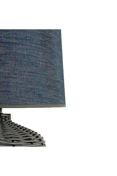 Bahar Aydınlatma Anthracite Luty Plastic Rattan Lampshade