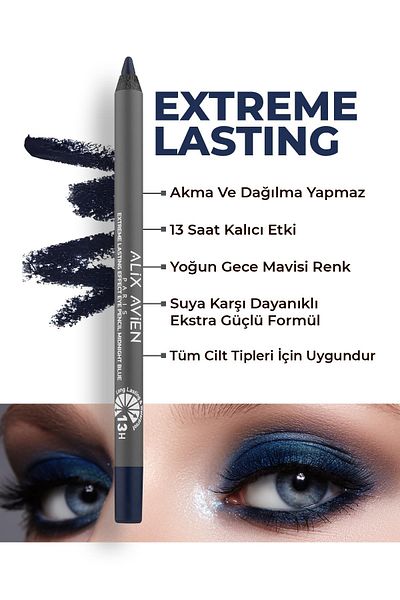 alix avien paris EXTREME LASTING EFFECT EYE PENCIL MIDNIGHT BLUE