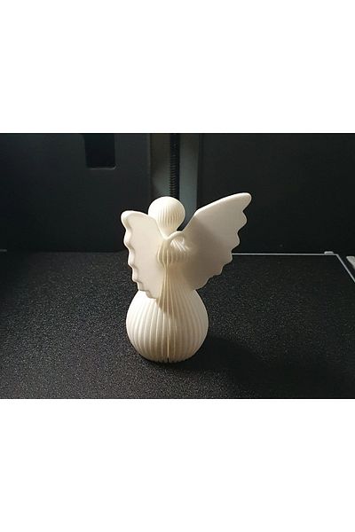 Home 2 Pieces Christmas Pine Tree Angel Ornament - 8 cm