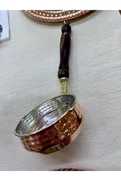 GÜR BAKIR Bakır Sos Tavası Yağ Kızartma Tava Sosluk Yağlık 9cm