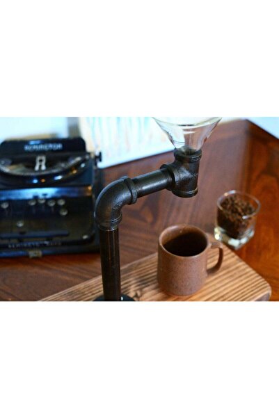 evimobidesign Manuel Filtre Kahve Demleme Seti & V60 Kahve Demleme & Doğal Masif Ahşap & Dripper & Dripper Standı