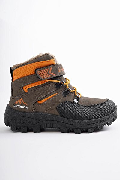 MUGGO Παιδικές μπότες Duck Guaranteed Cold Resistant Fur Velcro and Elastic