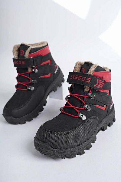 MUGGO Παιδικές μπότες Duck Guaranteed Cold Resistant Fur Velcro and Elastic
