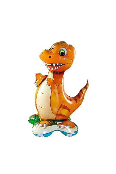 Parti Dükkanım بالون رقائق الديناصورات على القدمين مقاس 60x39 سم