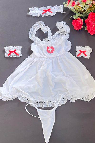 Tina Wear 50847 Зестра и костюм Изискано бяло бельо за нощница за специални поводи