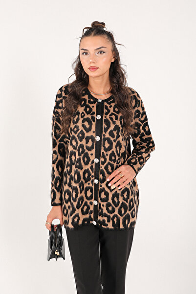 Melike Tatar ΜΠΕΖ Ζακέτα Leopard 70-2297