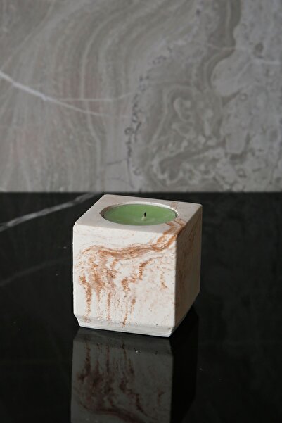 betonmall Σετ μπάνιου από μάρμαρο 7 τεμαχίων από σκυρόδεμα Δοχείο υγρού σαπουνιού Θήκη οδοντόβουρτσας Βαμβακερή θήκη για κεριά Δίσκος γλάστρα