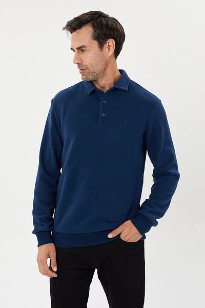 Tony Montana Φούτερ Tony Classics Velvet Polo Collar - KS-1491
