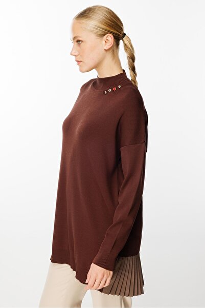 Ghisa I Triko Tunik Kahve