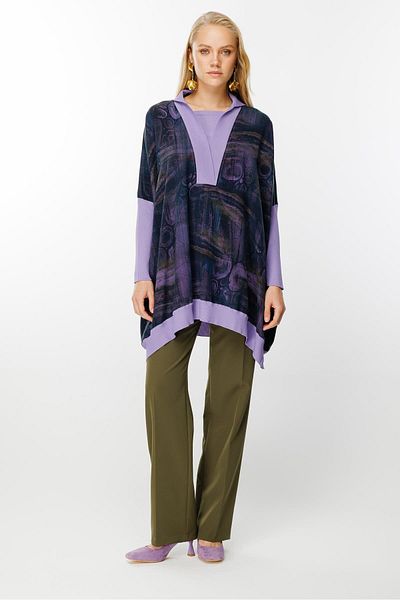 Ghisa Lila Tunic - Knitwear Detailed