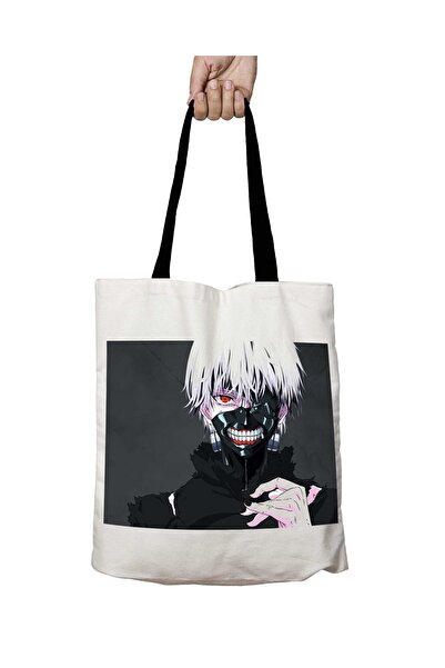 ART HEDİYE حقيبة كتف مدرسية قابلة للغسل بمقبض أسود من Anime Tokyo Ghoul