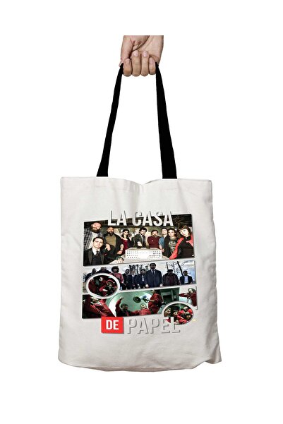 ART HEDİYE La Casa De Papel Gamers Design Washable School Shoulder Bag with B...